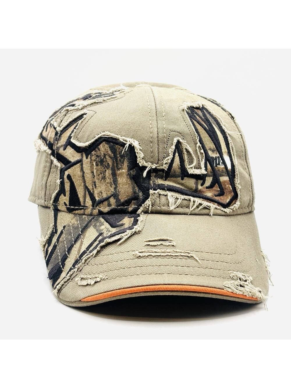 Buck Wear Hat Cap Strap Back Trucker Mesh Hunt Deer White Tail Embroidered